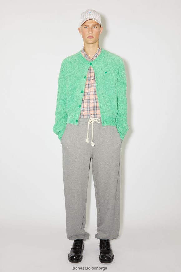 Acne Studios Unisex joggebukser i bomull N2PP4F1060 klær lys grå melange