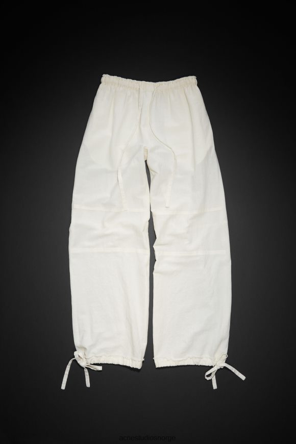 Acne Studios avslappet bukse med snøring N2PP4F321 klær varm hvit