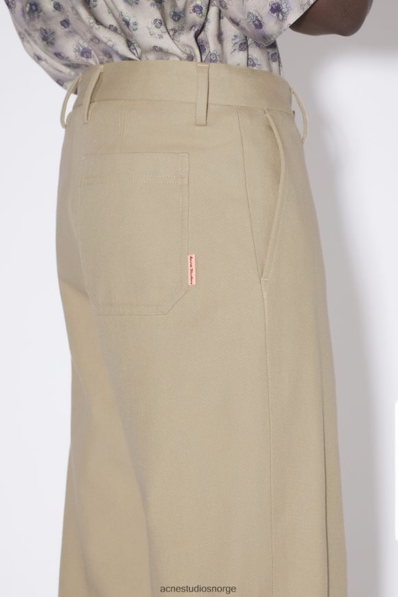Acne Studios bukser med normal passform N2PP4F1172 klær hassel beige