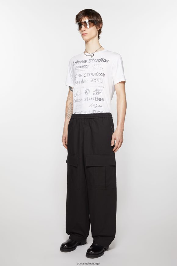 Acne Studios cargo bukser N2PP4F1096 klær svart