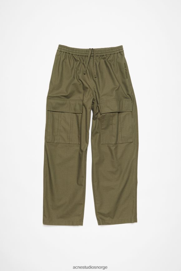 Acne Studios cargo bukser N2PP4F1097 klær olivengrønn