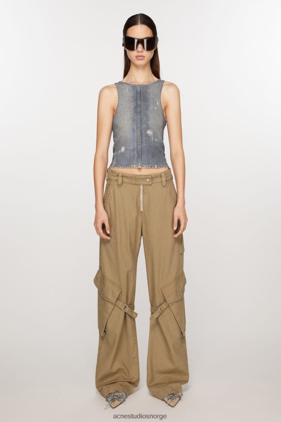 Acne Studios cargo bukser N2PP4F307 klær kald beige