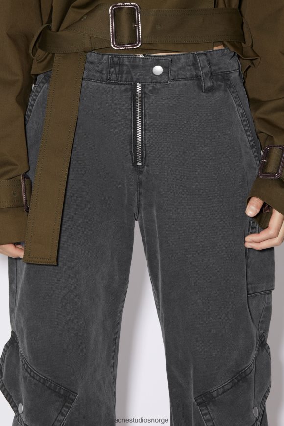 Acne Studios cargo bukser N2PP4F323 klær vasket svart