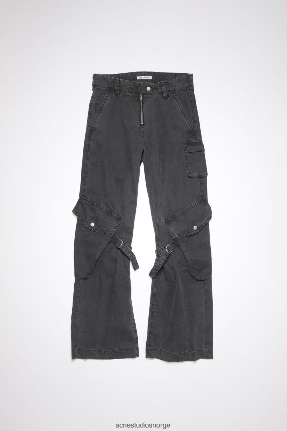 Acne Studios cargo bukser N2PP4F323 klær vasket svart