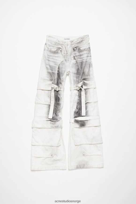 Acne Studios cargo jeans N2PP4F289 klær hvit svart