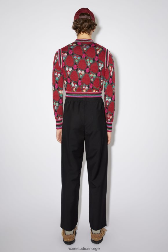 Acne Studios dressbukser med løs passform N2PP4F1189 klær svart