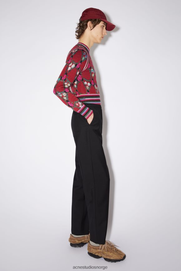 Acne Studios dressbukser med løs passform N2PP4F1189 klær svart