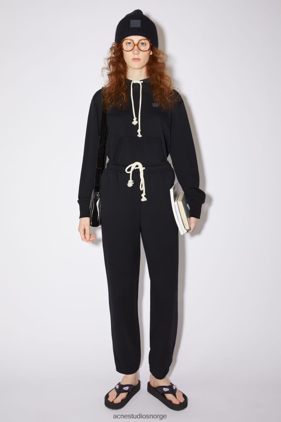 Acne Studios fleece joggebukse unisex N2PP4F417 klær svart