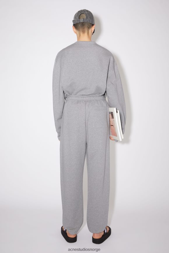 Acne Studios fleece joggebukse unisex N2PP4F421 klær lys grå melange