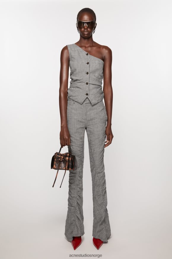 Acne Studios flytende bukser N2PP4F300 klær gråmelert