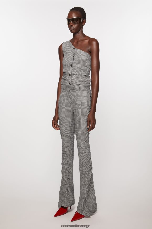 Acne Studios flytende bukser N2PP4F300 klær gråmelert