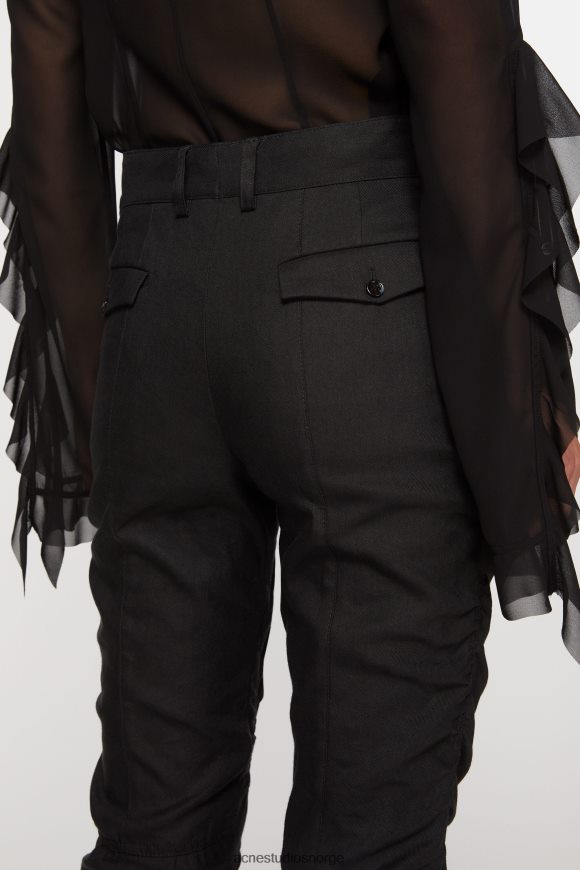 Acne Studios flytende linbukser N2PP4F293 klær svart