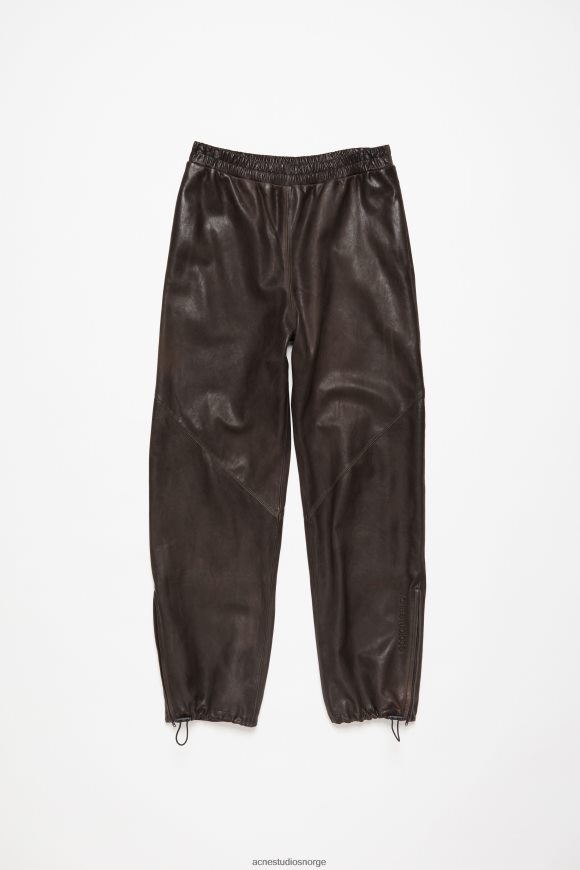 Acne Studios fritidsbukser i skinn N2PP4F304 klær brun