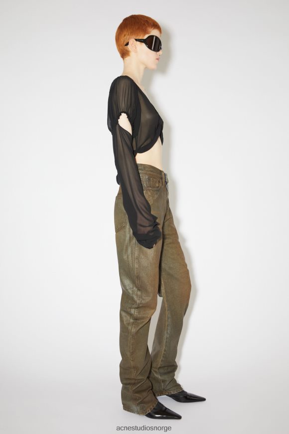 Acne Studios jeans med avslappet passform N2PP4F326 klær blå/beige