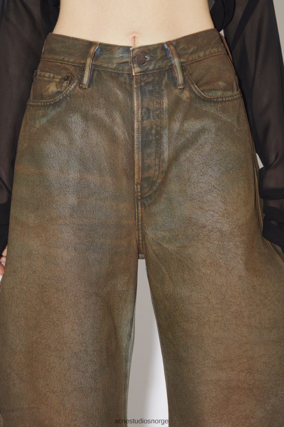 Acne Studios jeans med avslappet passform N2PP4F326 klær blå/beige