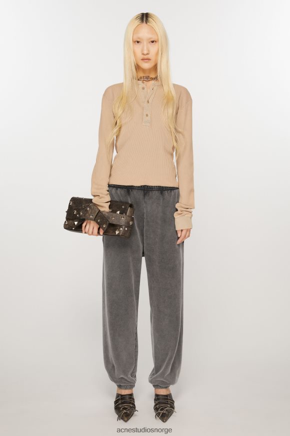 Acne Studios joggebukser i bomull N2PP4F301 klær bleknet svart