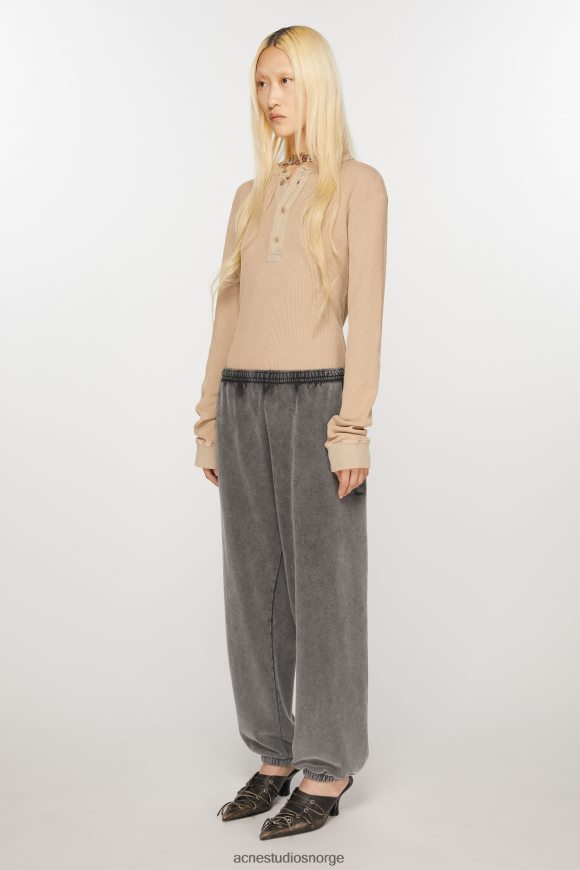 Acne Studios joggebukser i bomull N2PP4F301 klær bleknet svart