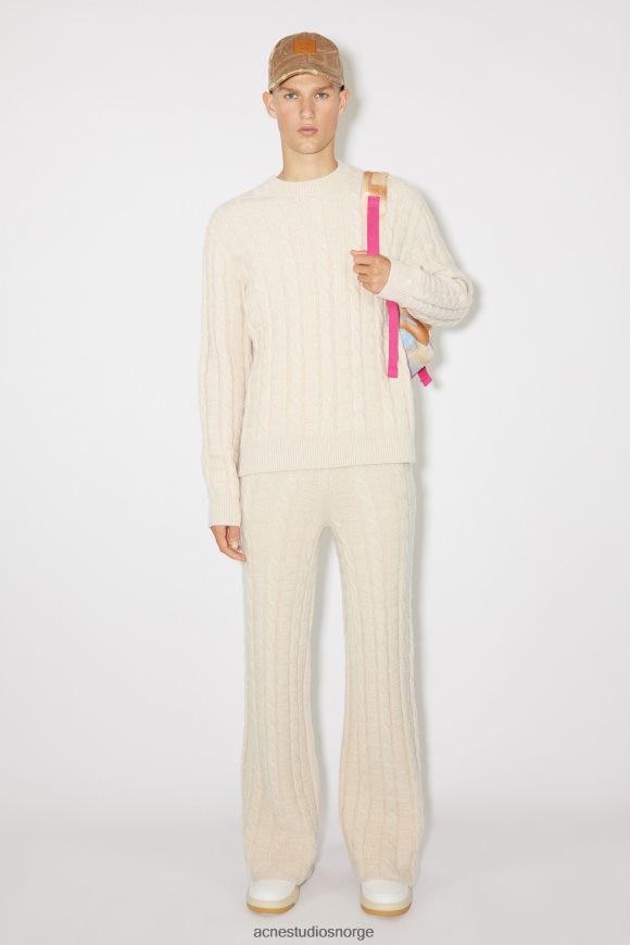 Acne Studios kabelullbukse unisex N2PP4F1058 klær havregryn melange