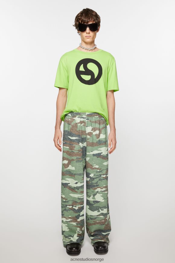 Acne Studios print joggebukser N2PP4F1044 klær kakigrønn