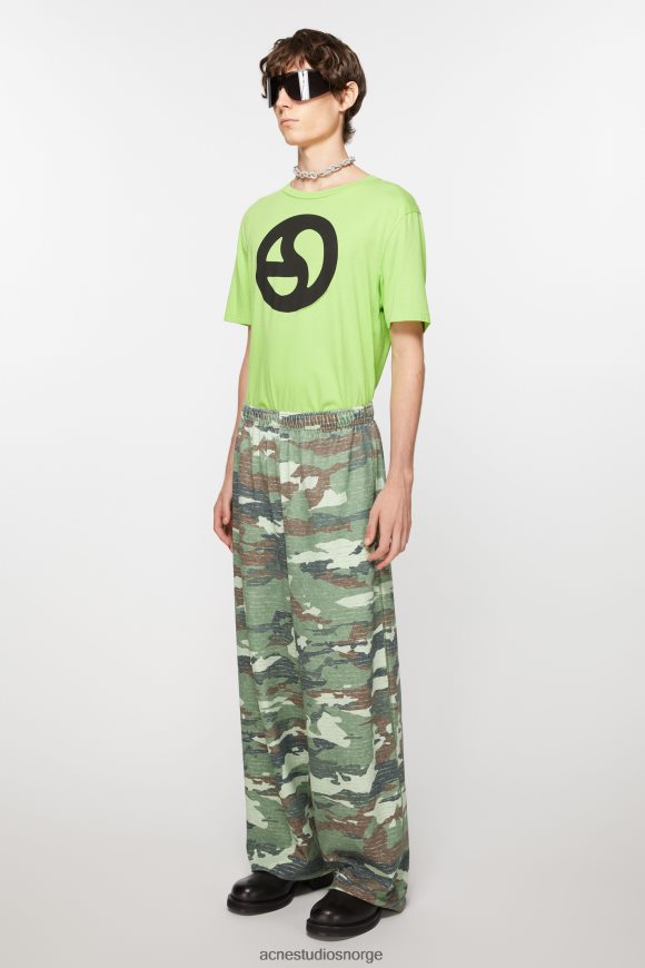 Acne Studios print joggebukser N2PP4F1044 klær kakigrønn