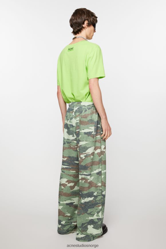 Acne Studios print joggebukser N2PP4F1044 klær kakigrønn