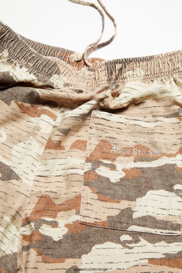 Acne Studios print joggebukser N2PP4F1048 klær kakao brun