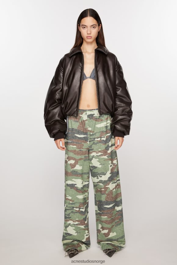 Acne Studios print joggebukser N2PP4F292 klær kakigrønn