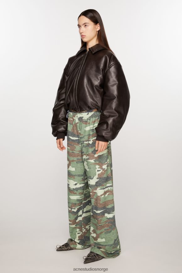 Acne Studios print joggebukser N2PP4F292 klær kakigrønn