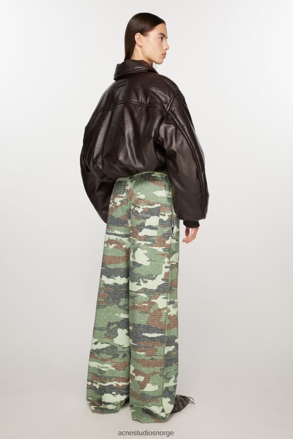 Acne Studios print joggebukser N2PP4F292 klær kakigrønn