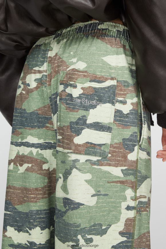 Acne Studios print joggebukser N2PP4F292 klær kakigrønn