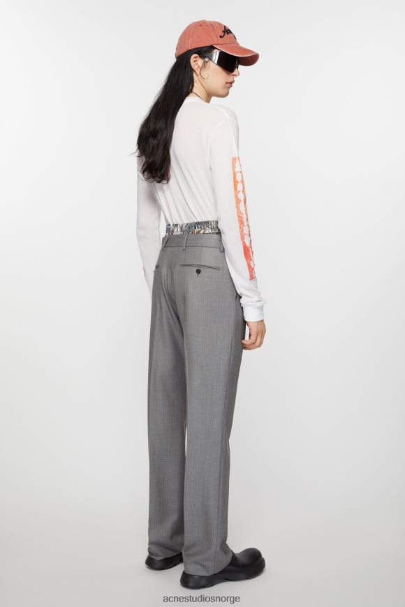 Acne Studios skreddersydde bukser N2PP4F1037 klær vintage grå melange