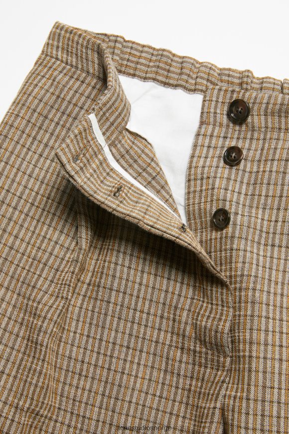 Acne Studios skreddersydde bukser i linblanding N2PP4F288 klær multi brun