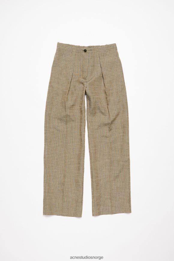 Acne Studios skreddersydde bukser i linblanding N2PP4F288 klær multi brun