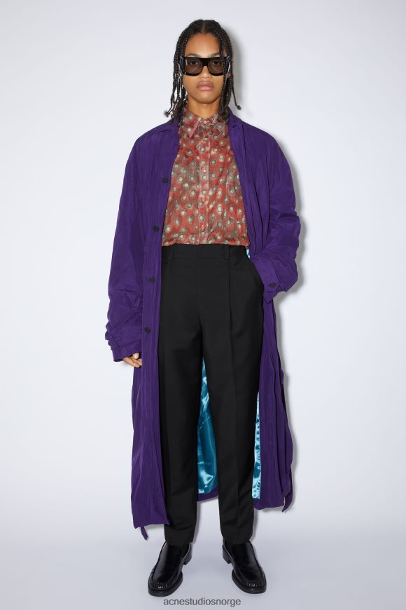 Acne Studios skreddersydde bukser i ullblanding N2PP4F1167 klær svart