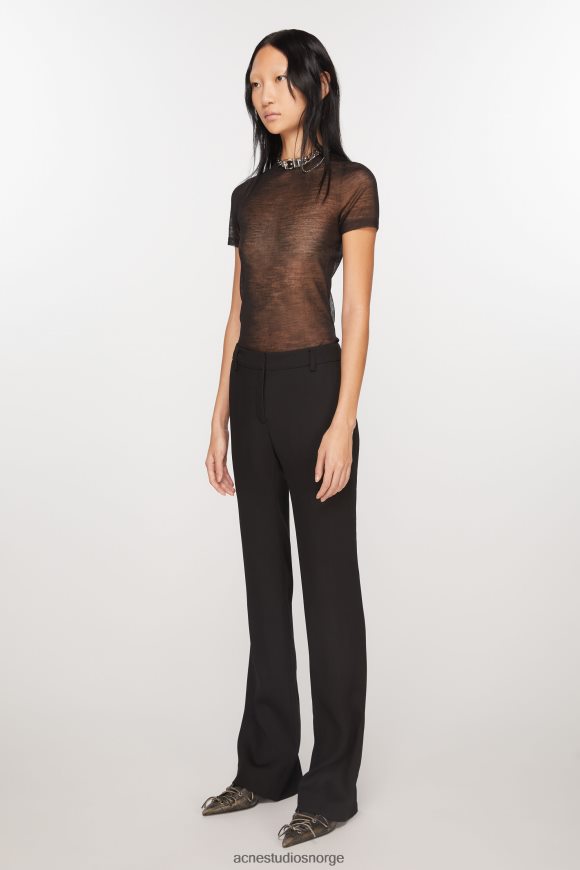 Acne Studios skreddersydde bukser i ullblanding N2PP4F291 klær svart