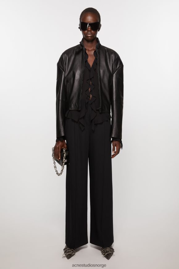 Acne Studios skreddersydde bukser i ullblanding N2PP4F302 klær svart