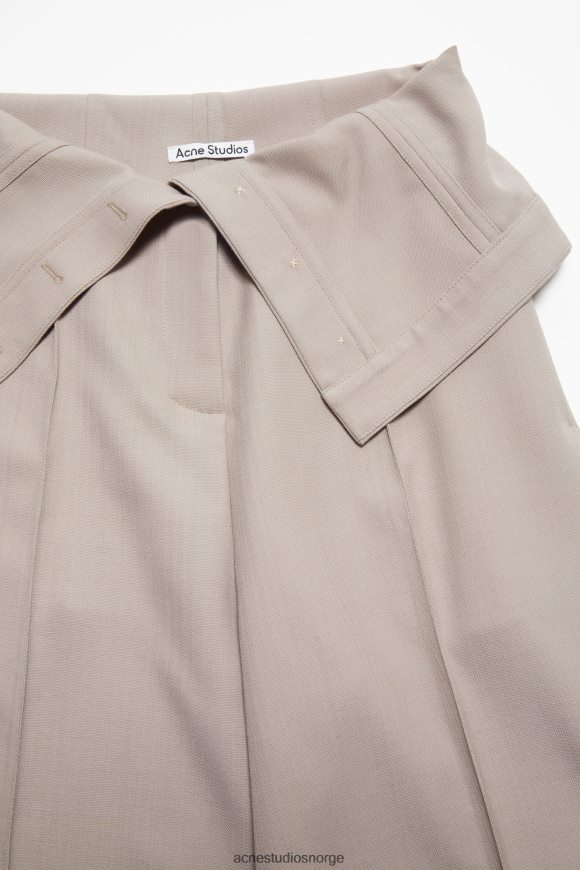 Acne Studios skreddersydde bukser i ullblanding N2PP4F303 klær kald beige