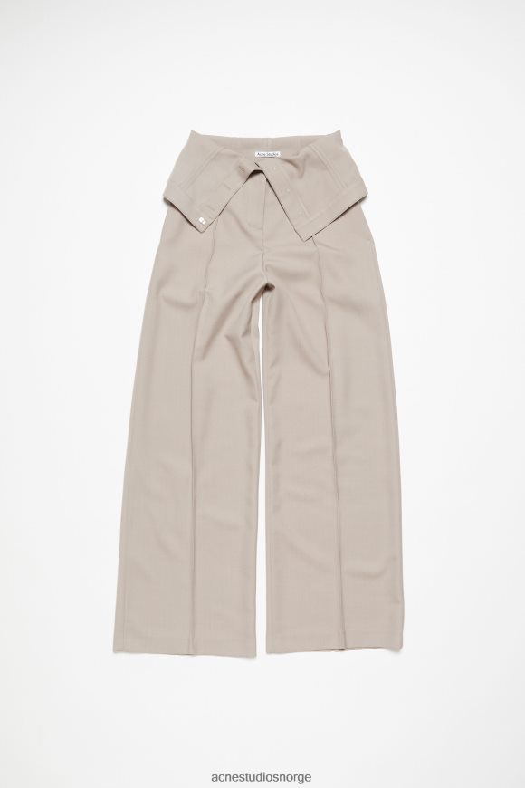 Acne Studios skreddersydde bukser i ullblanding N2PP4F303 klær kald beige