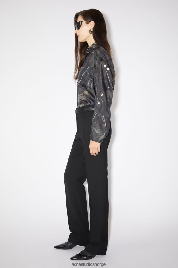 Acne Studios smale skreddersydde bukser N2PP4F330 klær svart