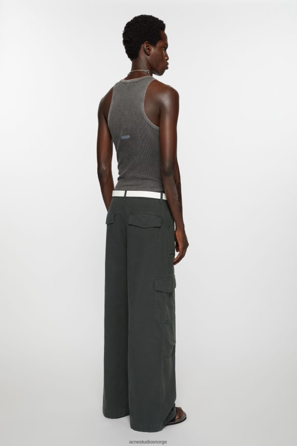 Acne Studios twill bukser N2PP4F1032 klær mørk grå