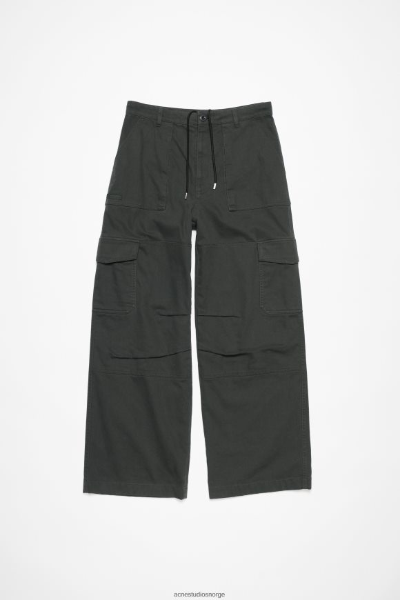 Acne Studios twill bukser N2PP4F1032 klær mørk grå