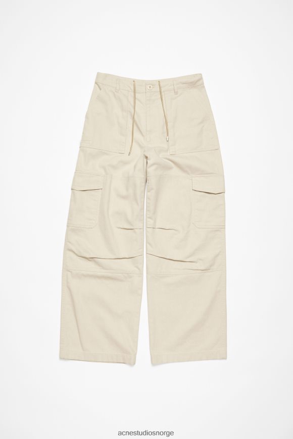 Acne Studios twill bukser N2PP4F1039 klær elfenben hvit