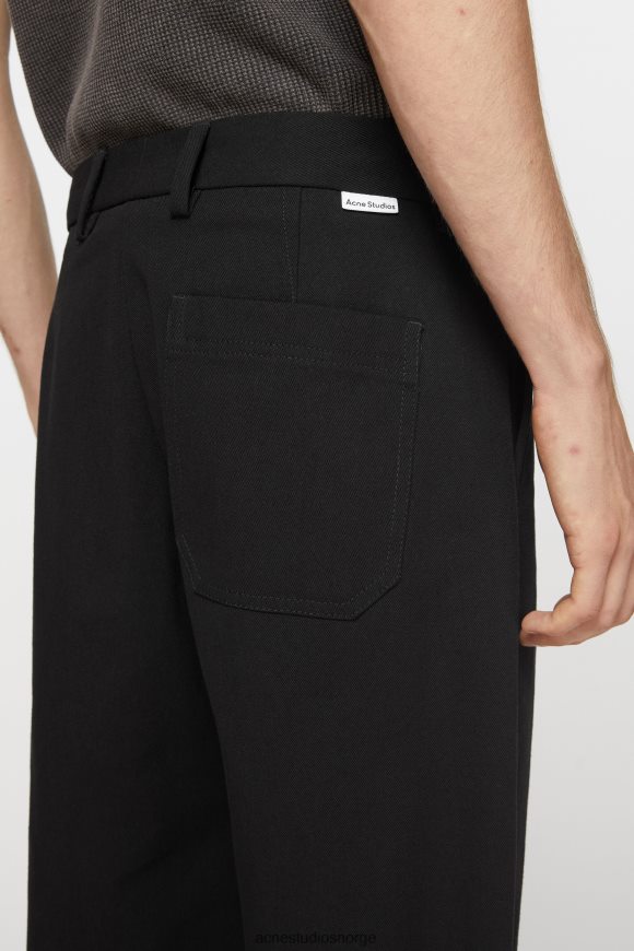 Acne Studios twill bukser i bomullsblanding N2PP4F1033 klær svart