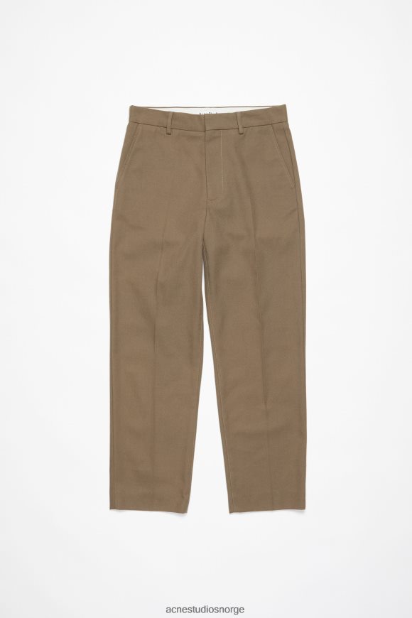 Acne Studios twill bukser i bomullsblanding N2PP4F1036 klær hasselnøtt brun
