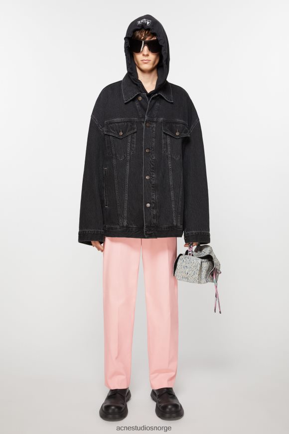 Acne Studios twill bukser i bomullsblanding N2PP4F1103 klær blek rosa