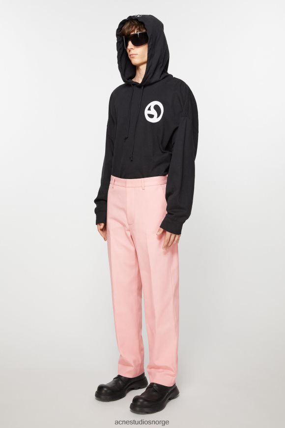 Acne Studios twill bukser i bomullsblanding N2PP4F1103 klær blek rosa