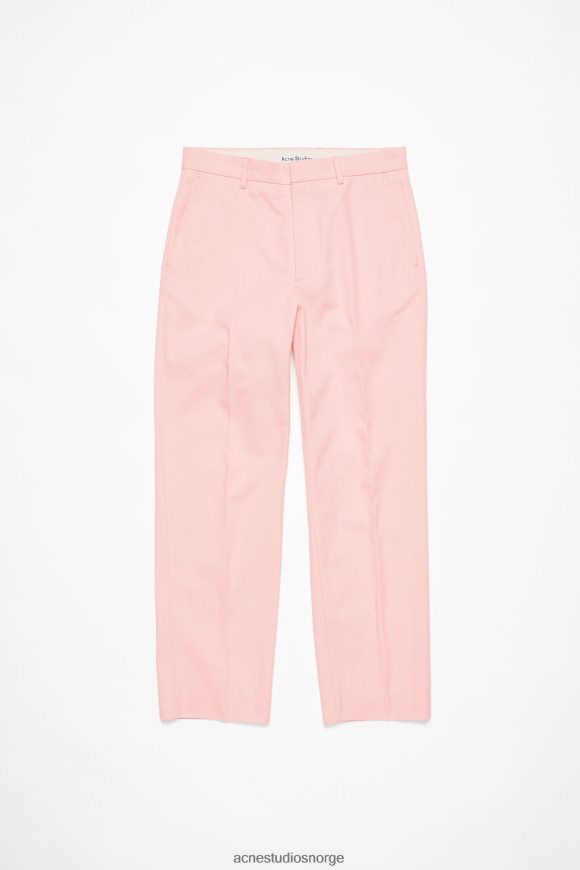 Acne Studios twill bukser i bomullsblanding N2PP4F1103 klær blek rosa