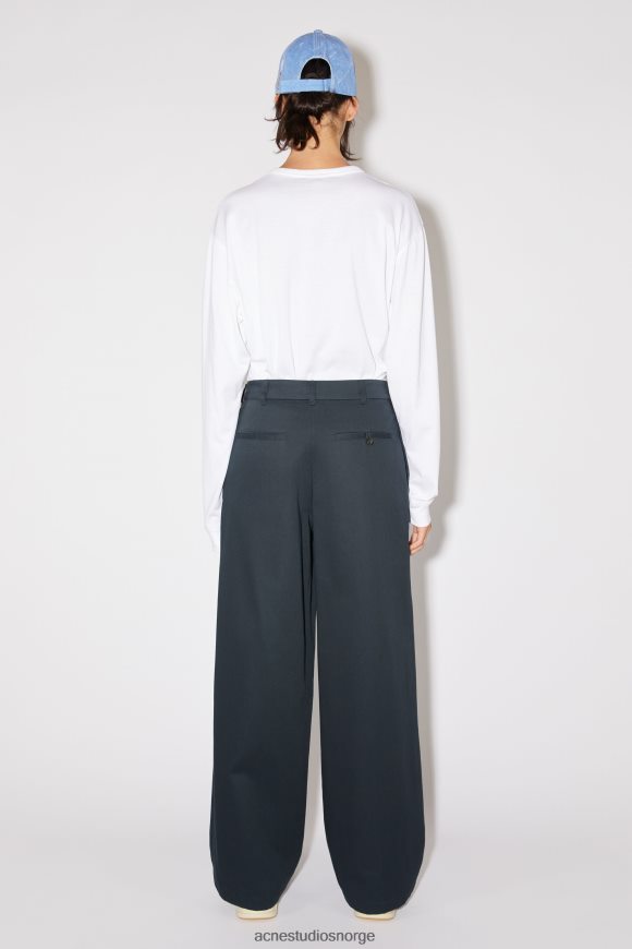 Acne Studios twill chinobukser - normal passform unisex N2PP4F312 klær midnatt blå