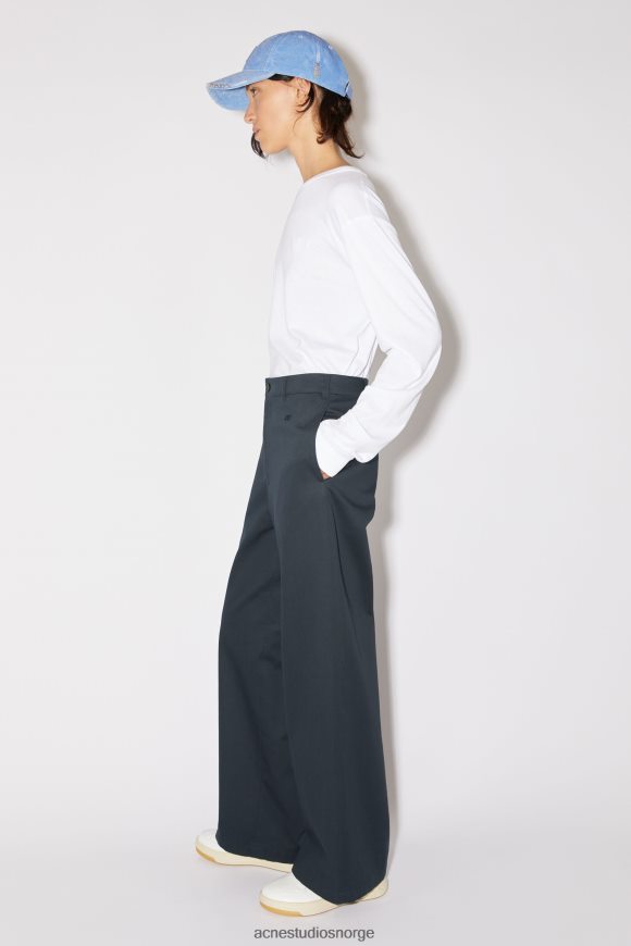 Acne Studios twill chinobukser - normal passform unisex N2PP4F312 klær midnatt blå