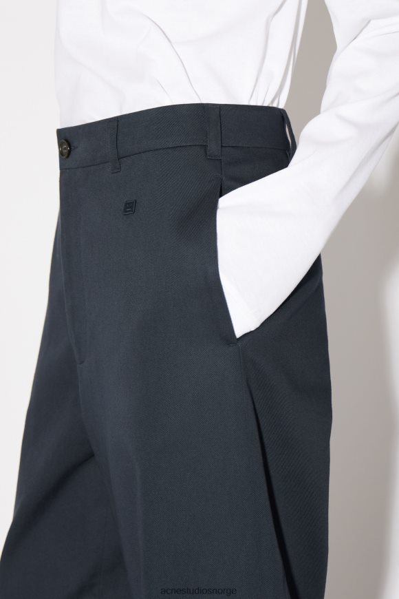 Acne Studios twill chinobukser - normal passform unisex N2PP4F312 klær midnatt blå